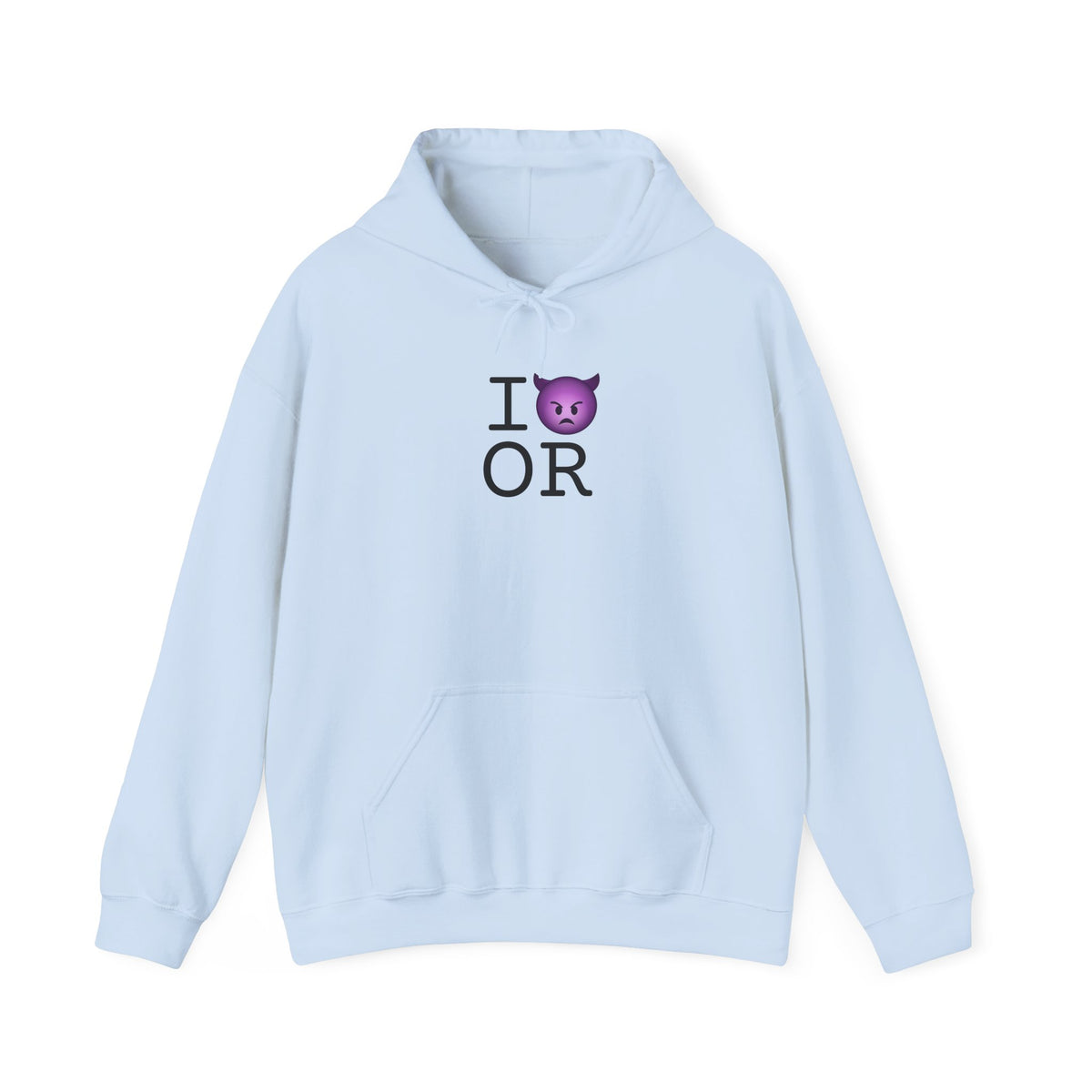 "I'm an Angry Devil about Oregon" Hoodie