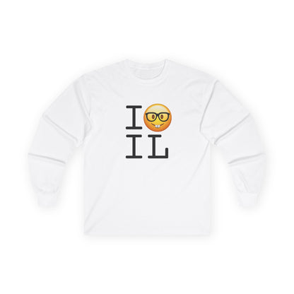 "I'm a Nerd about Illinois" Long Sleeve Shirt