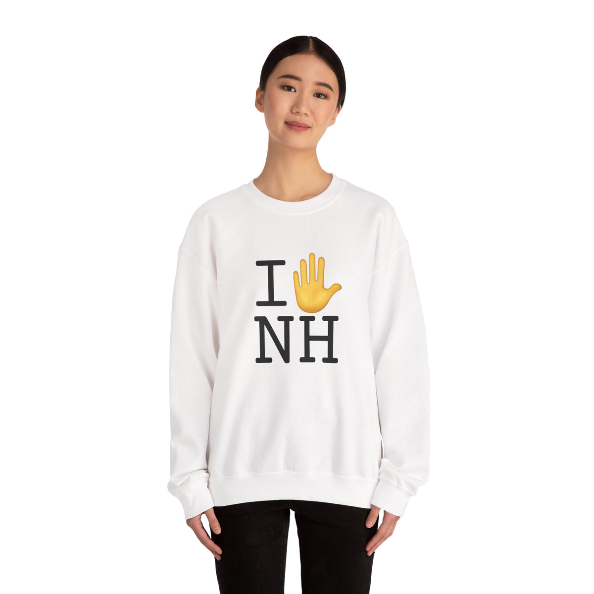 "I Stop (Raised Hand) New Hampshire" Sweatshirt