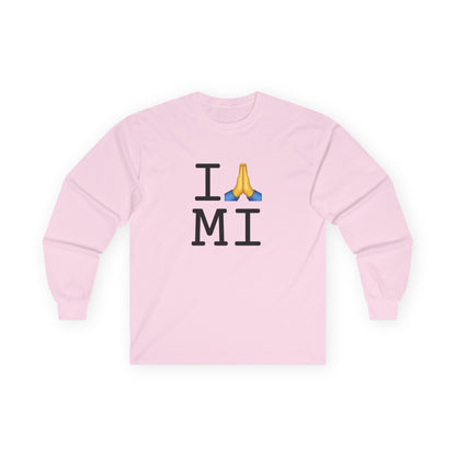 "I Pray for Michigan" Long Sleeve Shirt
