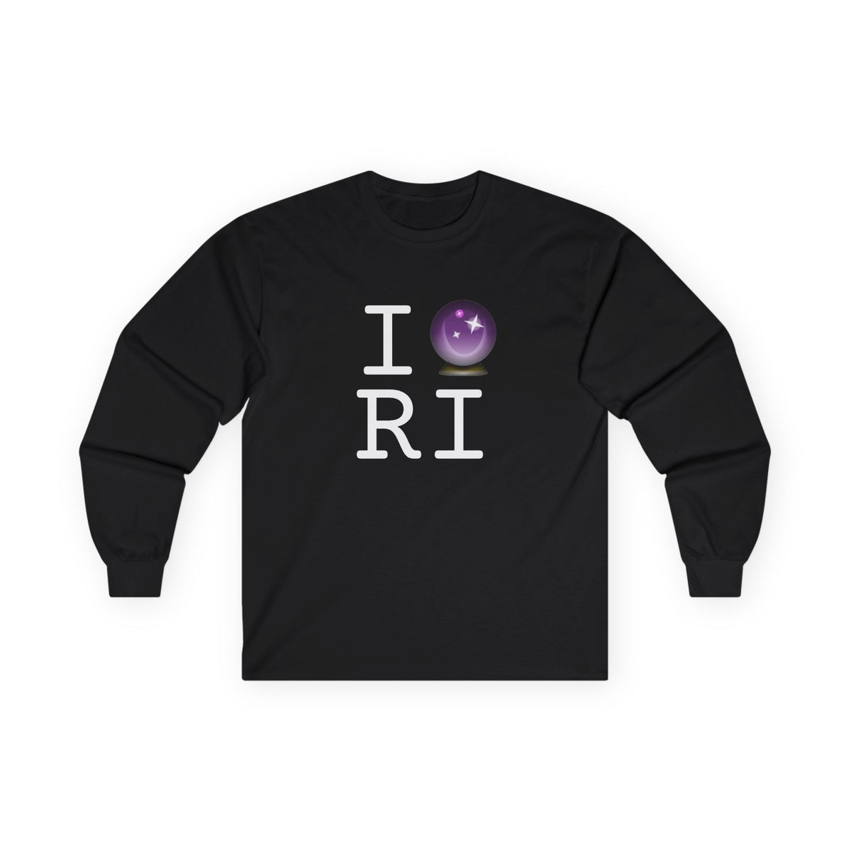 "I Predict the Future (Crystal Ball) of Rhode Island" Long Sleeve Shirt