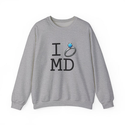 "I'm Married to (Diamond Ring) Maryland" Sweatshirt