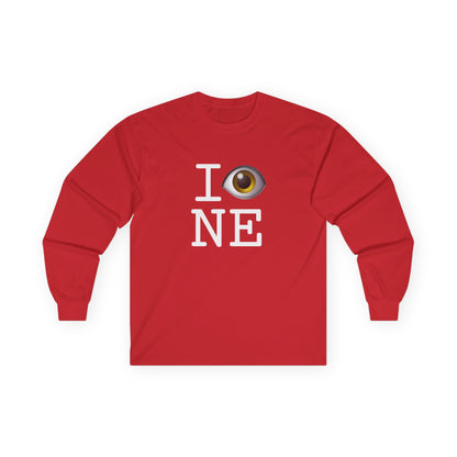"I See (Eye) Nebraska" Long Sleeve Shirt
