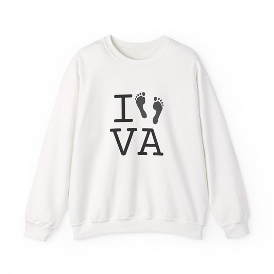 "I leave Footsteps in Virginia" Sweatshirt
