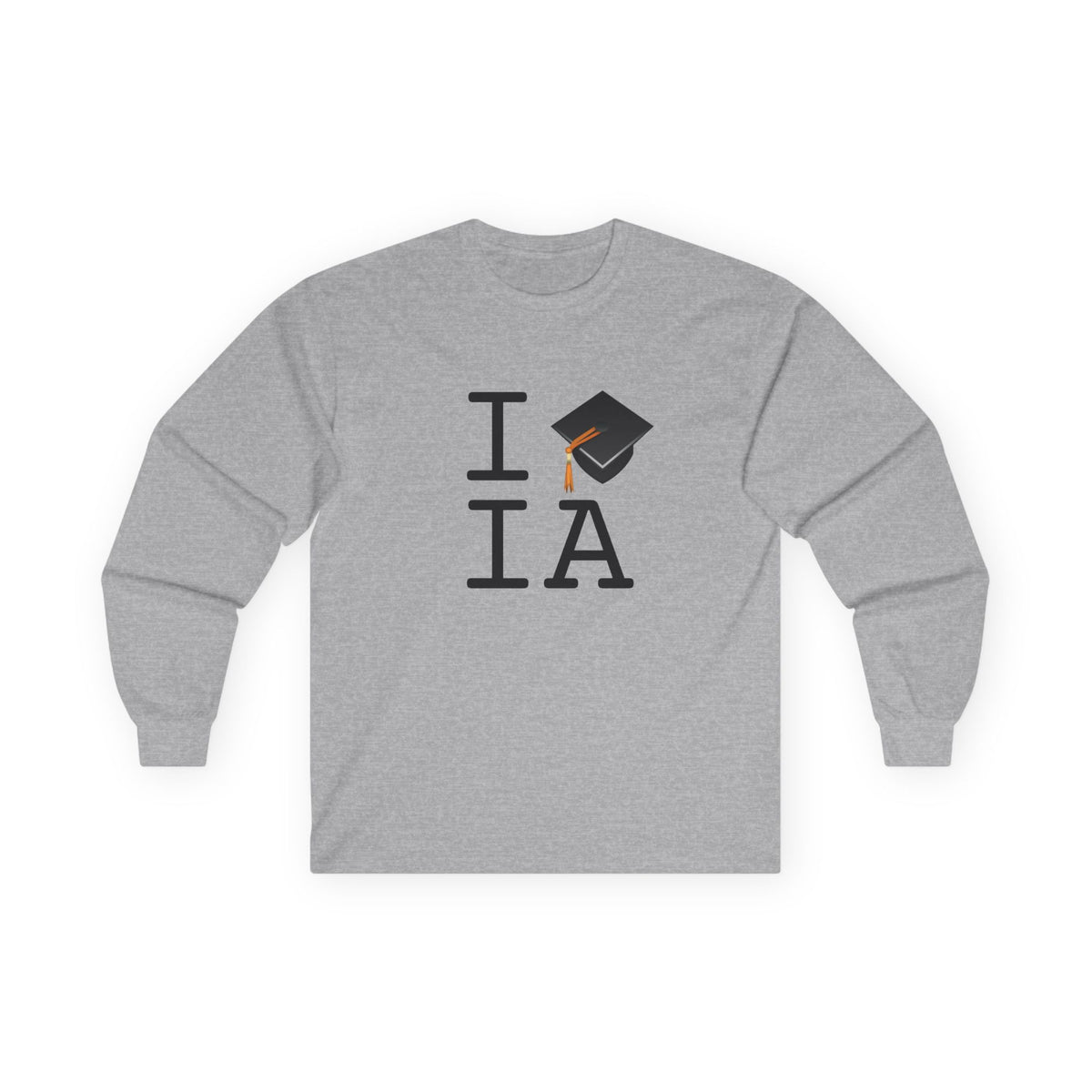 "I Graduate Iowa" Long Sleeve Shirt
