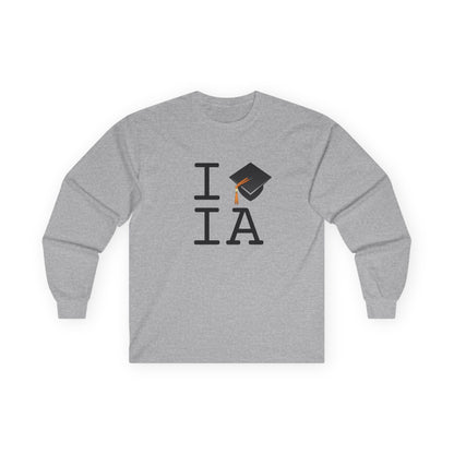 "I Graduate Iowa" Long Sleeve Shirt