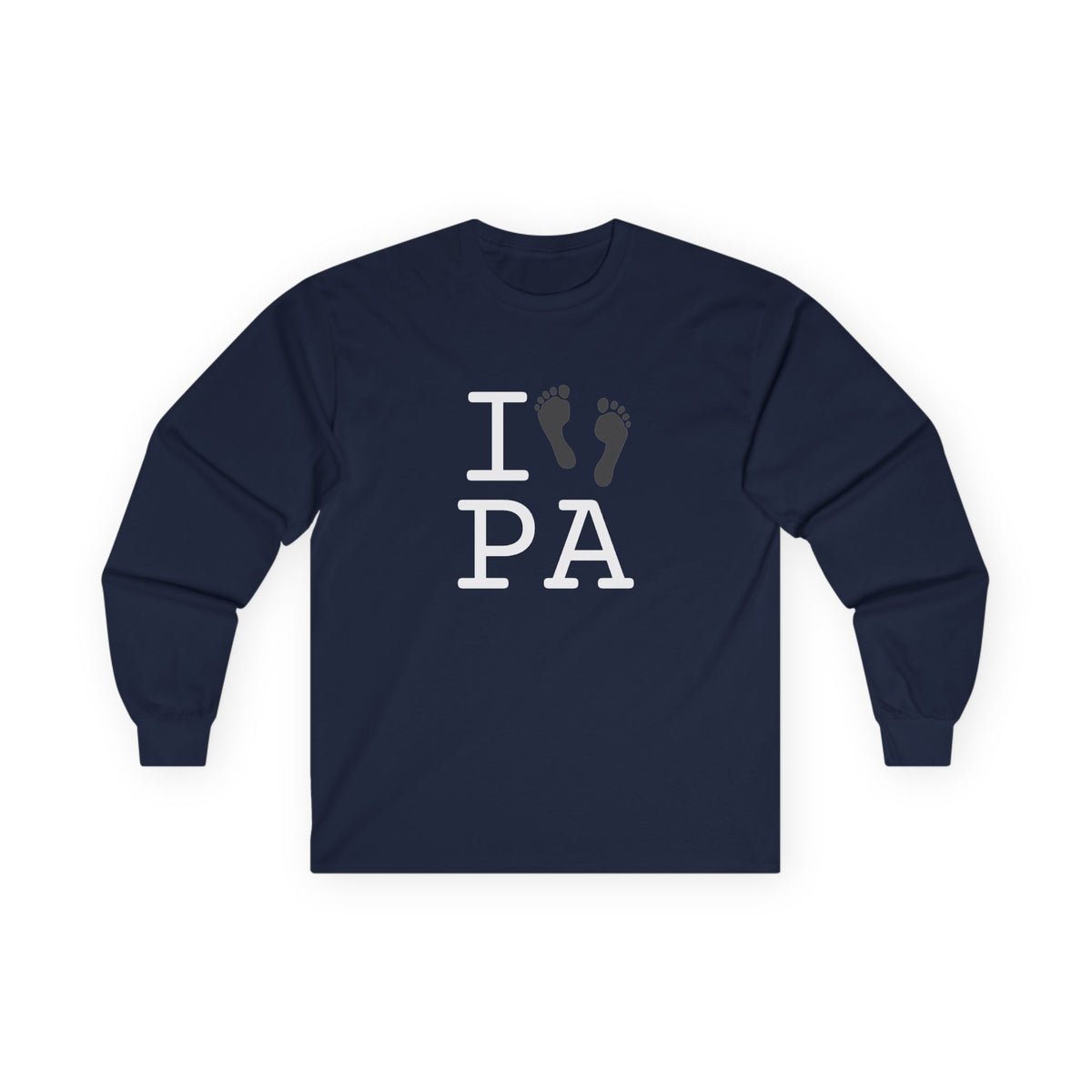 "I leave Footsteps in Pennsylvania" Long Sleeve Shirt