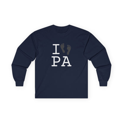 "I leave Footsteps in Pennsylvania" Long Sleeve Shirt