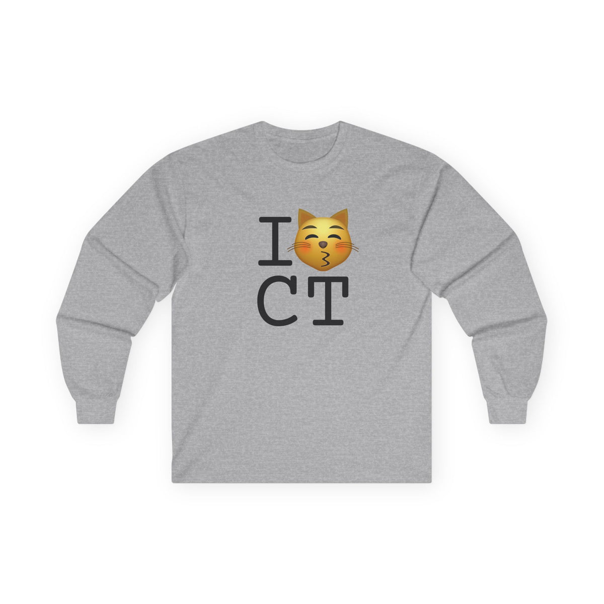 "I'm a Kissing Cat toward Connecticut" Long Sleeve Shirt