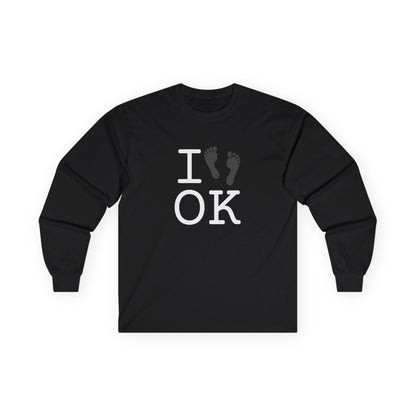 "I leave Footsteps in Oklahoma" Long Sleeve Shirt