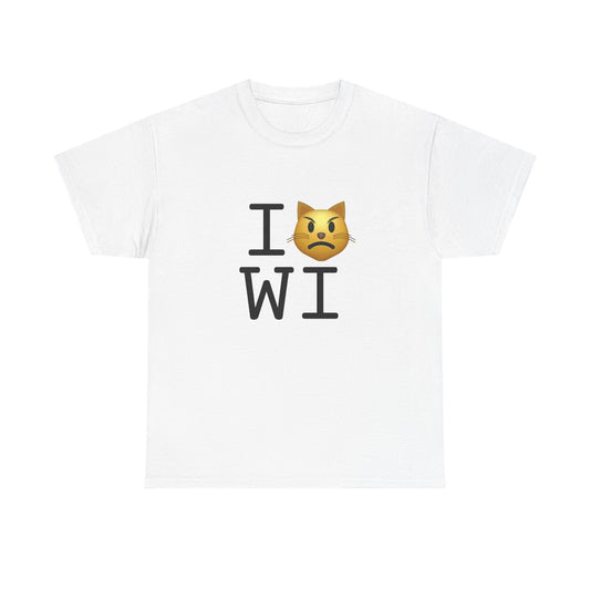 "I'm a Pouting Cat about Wisconsin" Tee