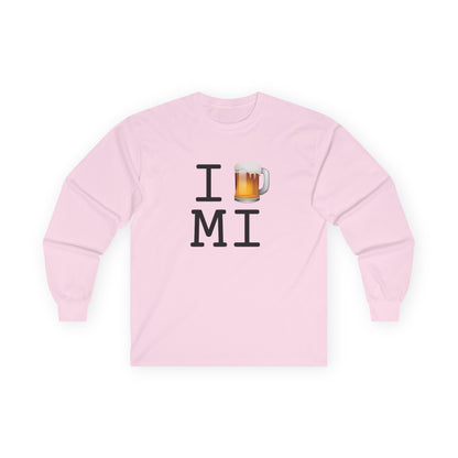 "I Beer Michigan" Long Sleeve Shirt