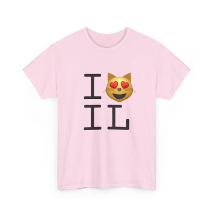 "I'm a Cat that Loves Illinois" Tee