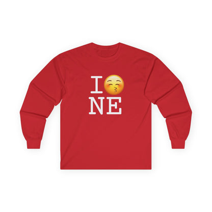 "I Kiss Nebraska" Long Sleeve Shirt