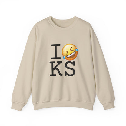 "I Laugh Hard (LMFAO) at Kansas" Sweatshirt