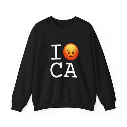 "I'm Angry about California" Sweatshirt