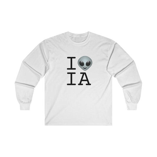 "I Feel Alien in Iowa" Long Sleeve Shirt