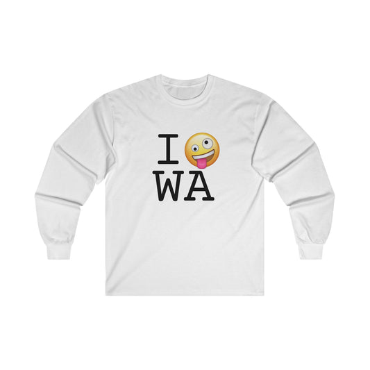 "I'm Crazy about Washington" Long Sleeve Shirt