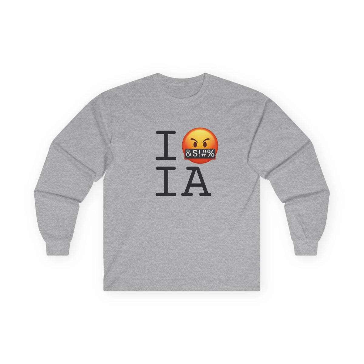 "I Curse about Iowa" Long Sleeve Shirt