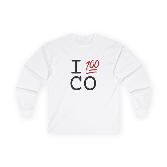 "I Keep it 100 in Colorado" Long Sleeve Shirt