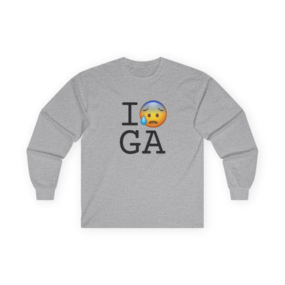 "I'm Anxiously Sweating in Georgia" Long Sleeve Shirt