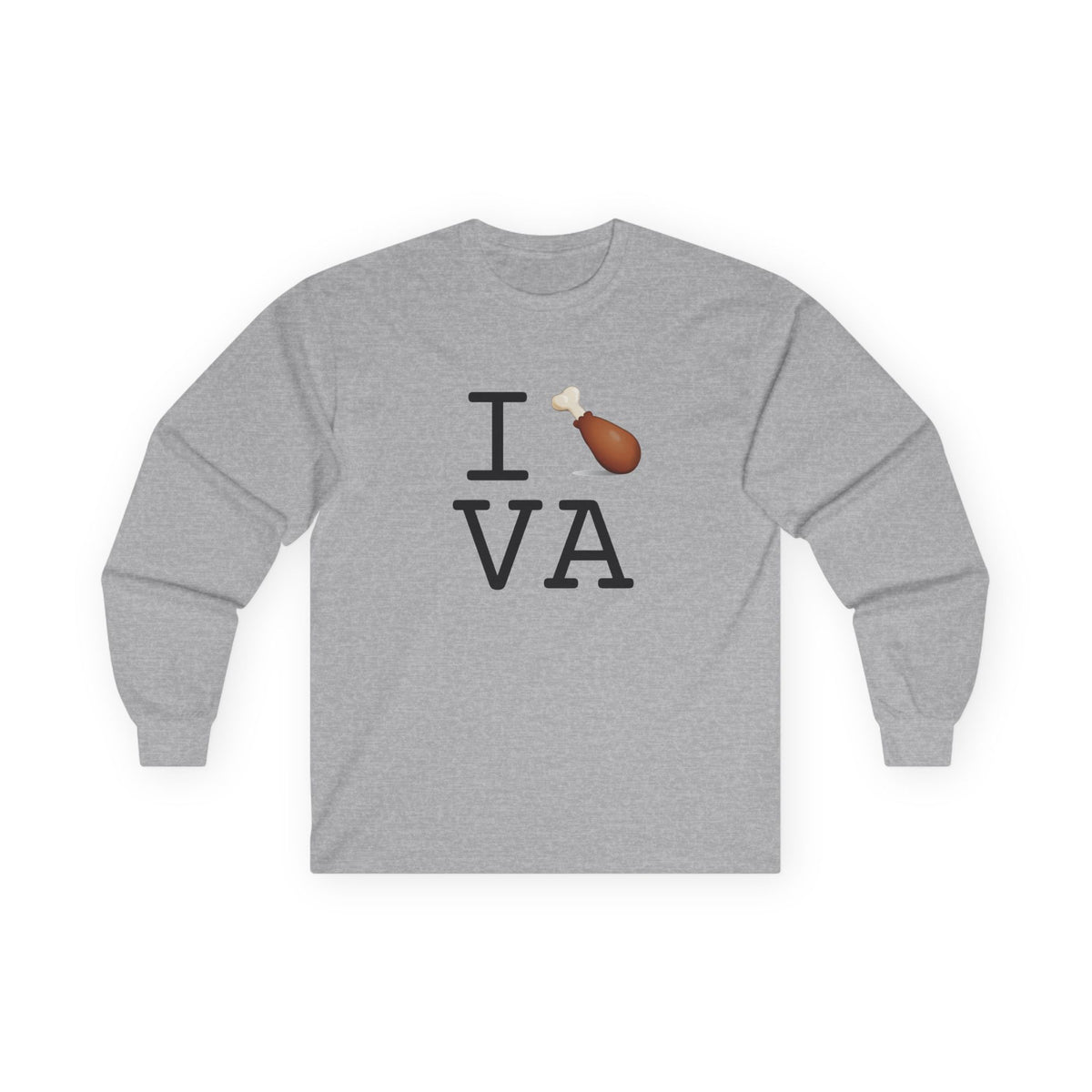 "I Chicken Drumstick Virginia" Long Sleeve Shirt