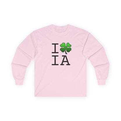 "I'm Lucky (Clover) in Iowa" Long Sleeve Shirt