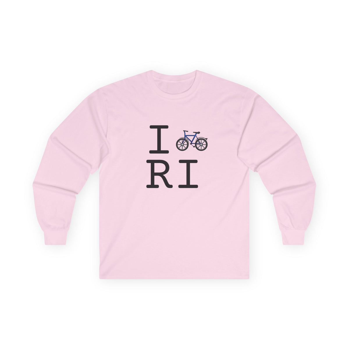"I Bicycle Rhode Island" Long Sleeve Shirt