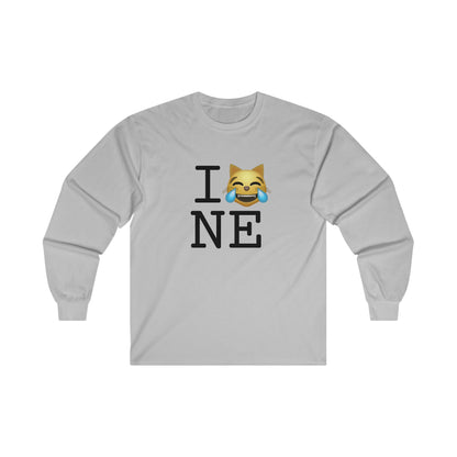 "I'm Laughing like a Cat at Nebraska" Long Sleeve Shirt