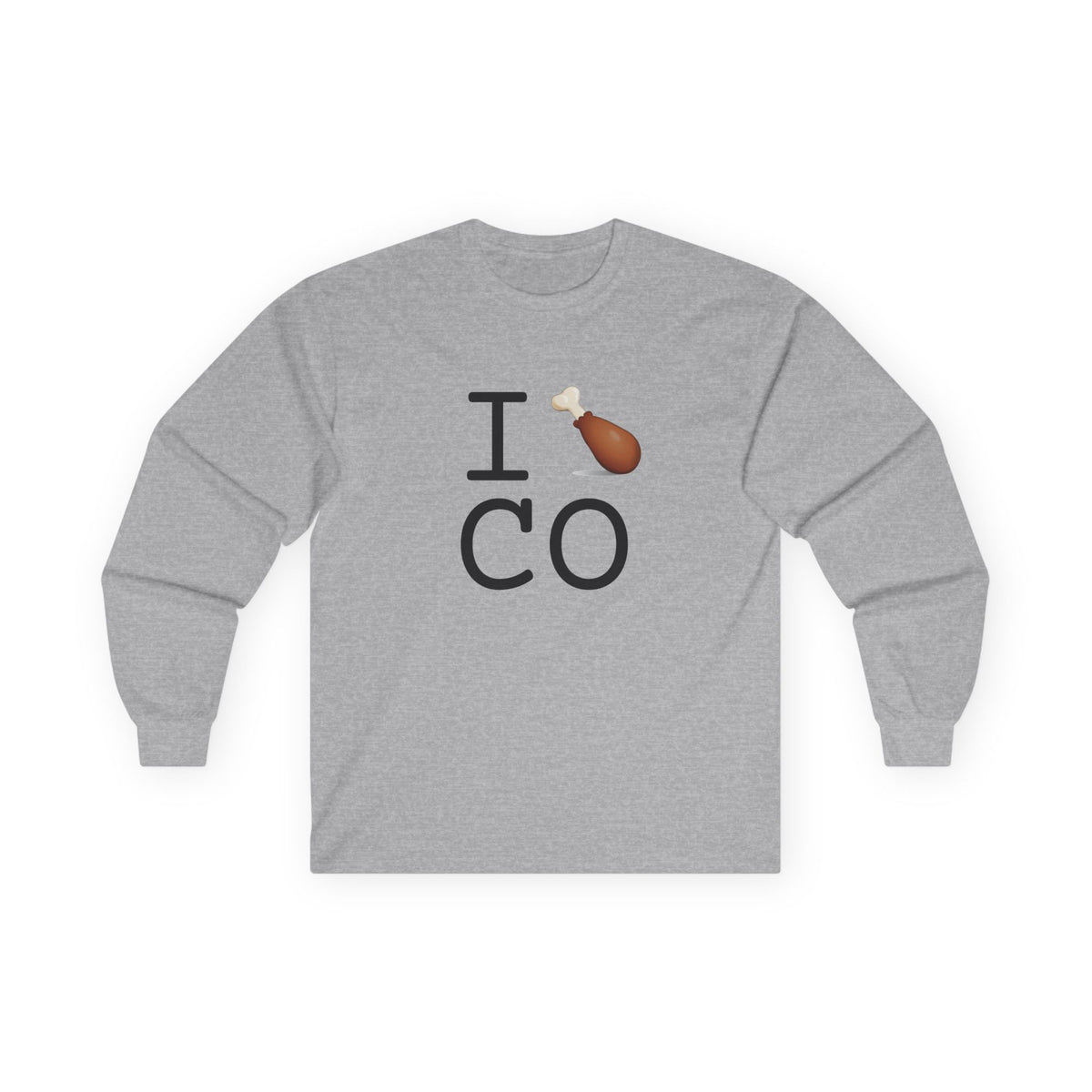 "I Chicken Drumstick Colorado" Long Sleeve Shirt