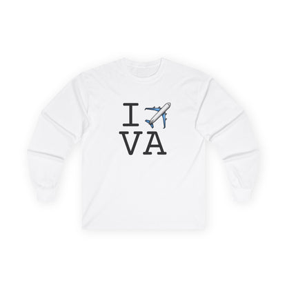 "I Fly Over Virginia" Long Sleeve Shirt