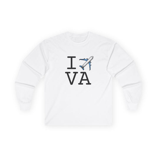 "I Fly Over Virginia" Long Sleeve Shirt