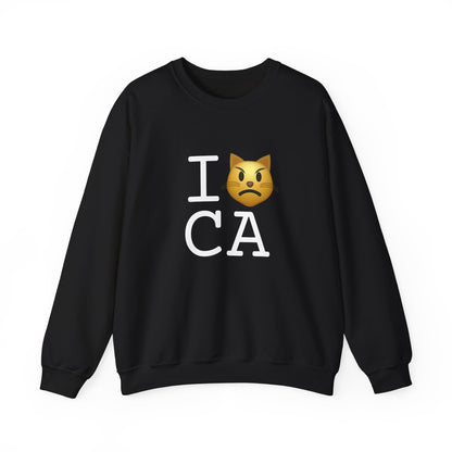 "I'm a Pouting Cat about California" Sweatshirt