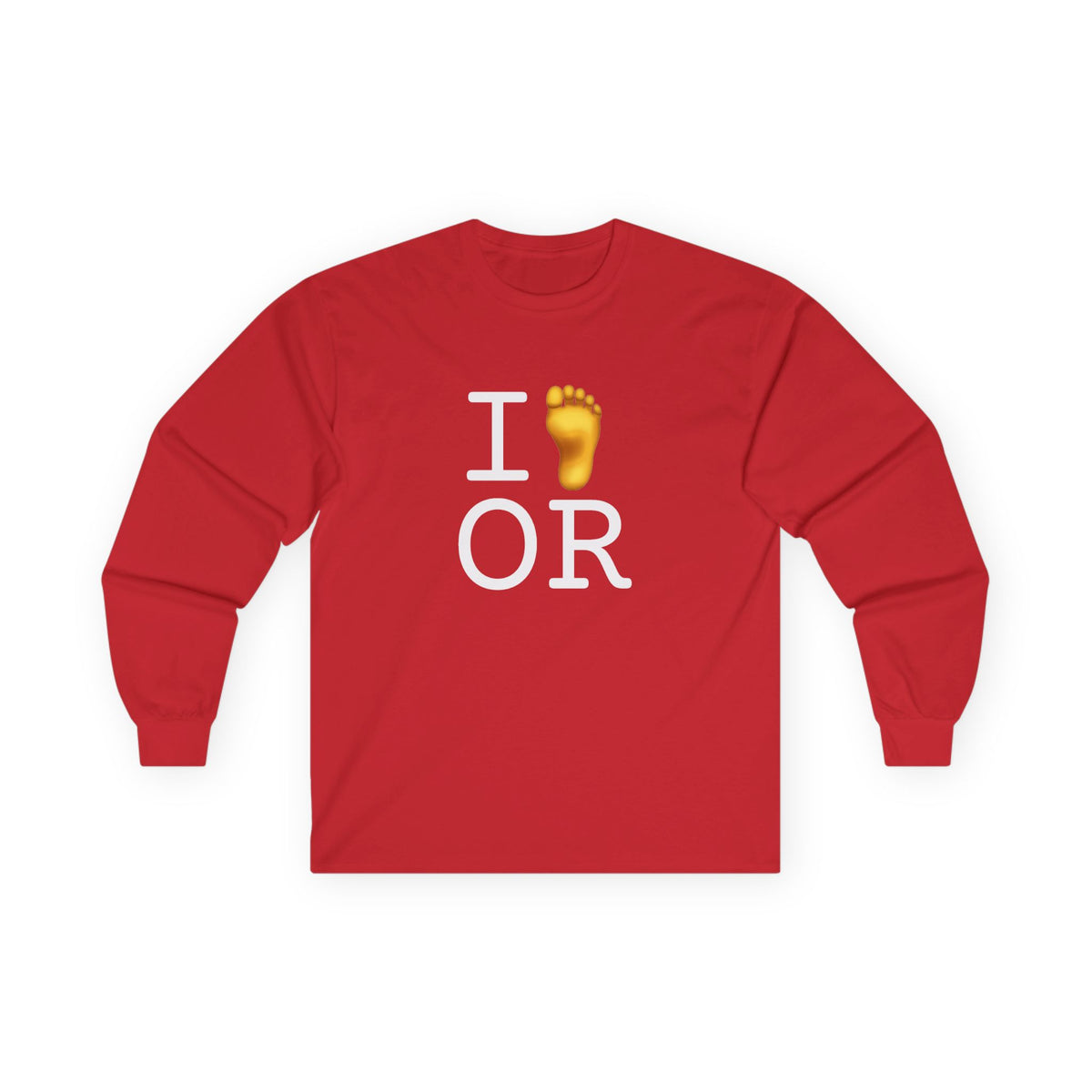 "I Foot Oregon" Long Sleeve Shirt