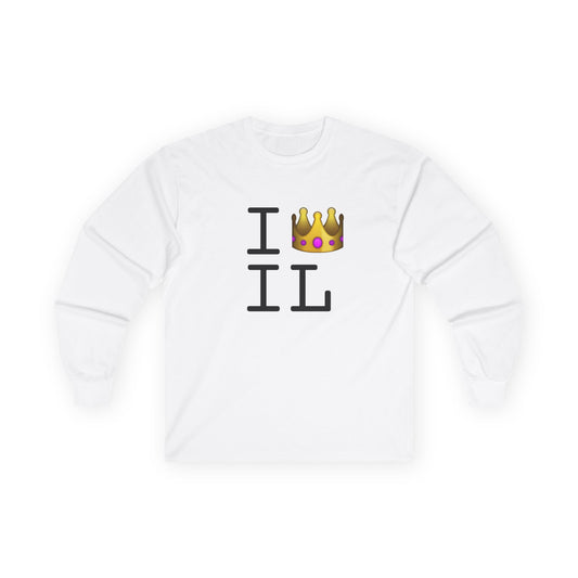 "I'm Royalty (Wear a Crown) in Illinois" Long Sleeve Shirt