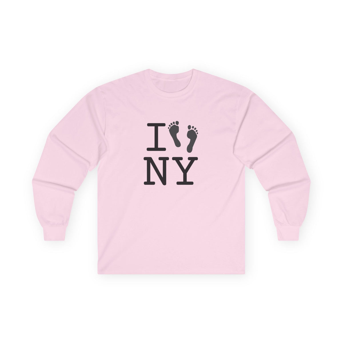 "I leave Footsteps in New York" Long Sleeve Shirt