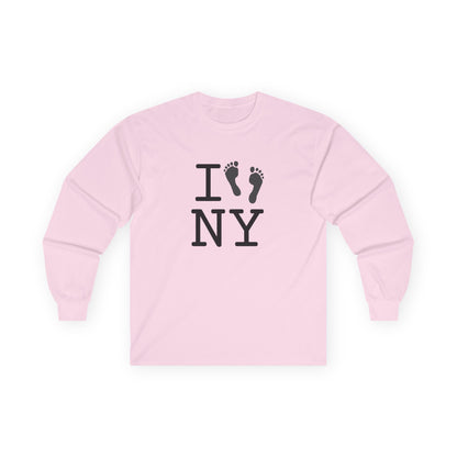 "I leave Footsteps in New York" Long Sleeve Shirt
