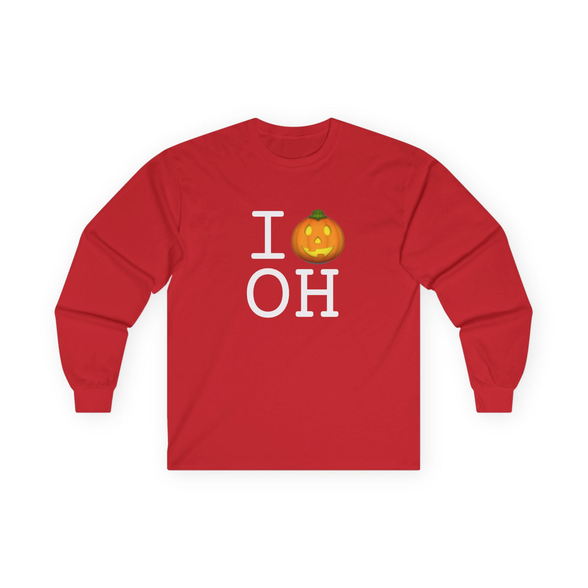 "I Jack-O-Lantern (Pumpkin) Ohio" Long Sleeve Shirt