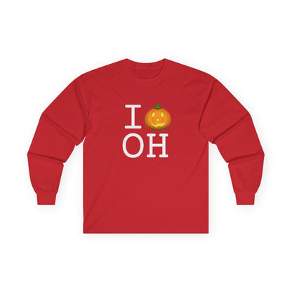 "I Jack-O-Lantern (Pumpkin) Ohio" Long Sleeve Shirt