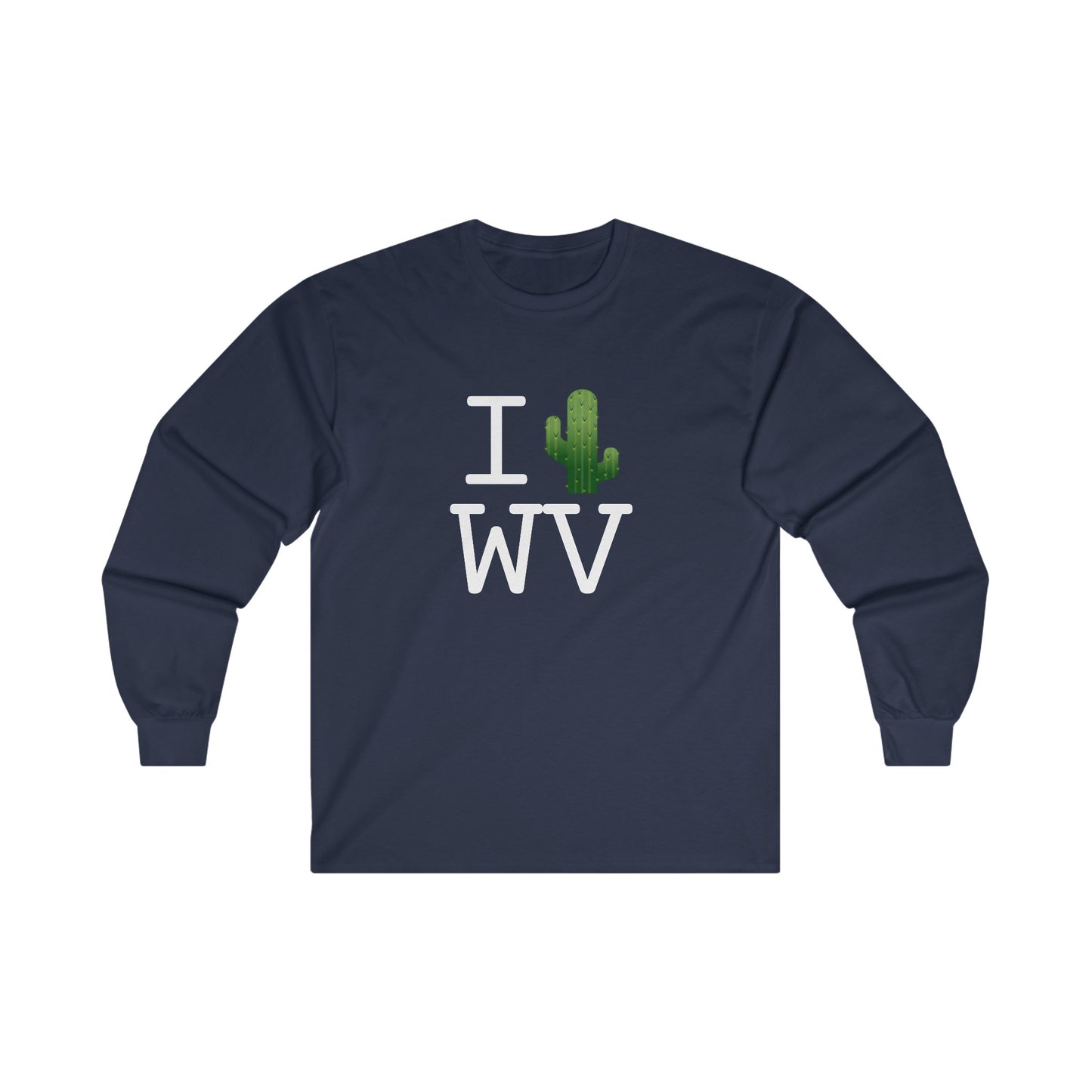 "I Cactus West Virginia" Long Sleeve Shirt