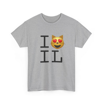 "I'm a Cat that Loves Illinois" Tee