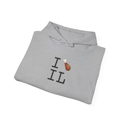 "I Chicken Drumstick Illinois" Hoodie