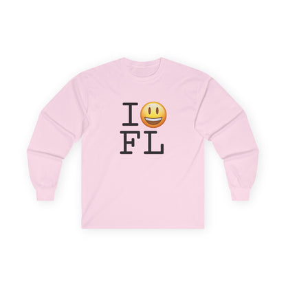 "I'm Happy about Florida" Long Sleeve Shirt
