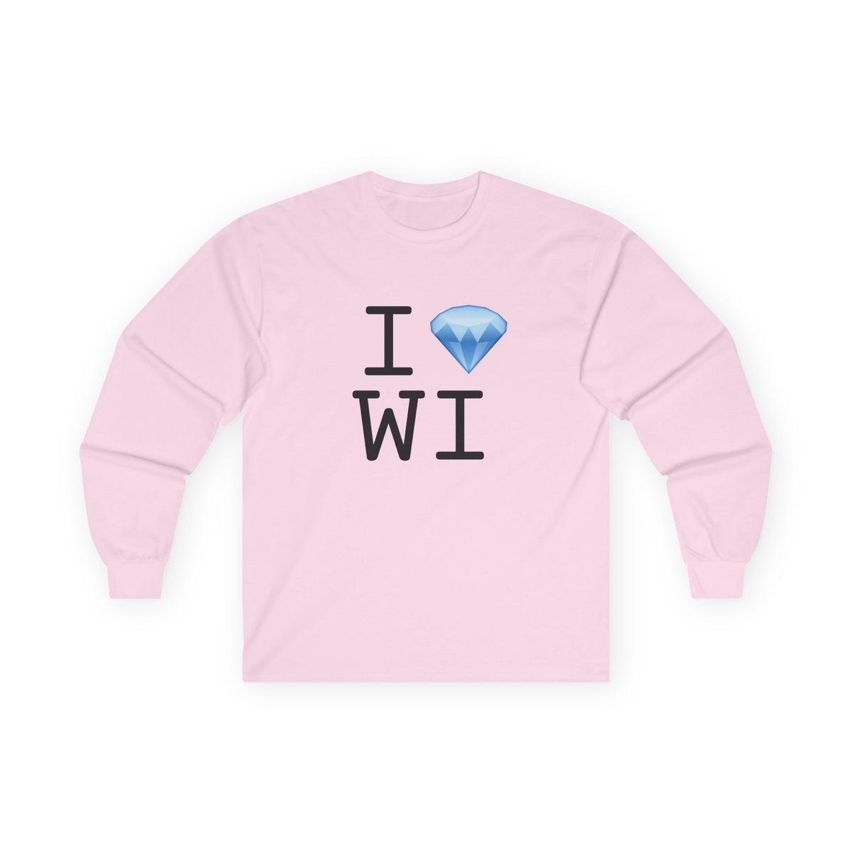 "I Diamond Wisconsin" Long Sleeve Shirt