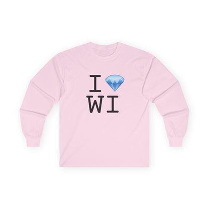 "I Diamond Wisconsin" Long Sleeve Shirt