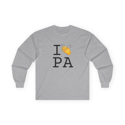 "I Applaud Pennsylvania" Long Sleeve Shirt