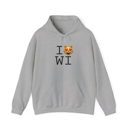 "I'm a Cat that Loves Wisconsin" Hoodie