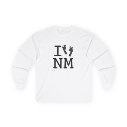 "I leave Footsteps in New Mexico" Long Sleeve Shirt