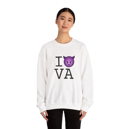 "I'm an Angry Devil about Virginia" Sweatshirt