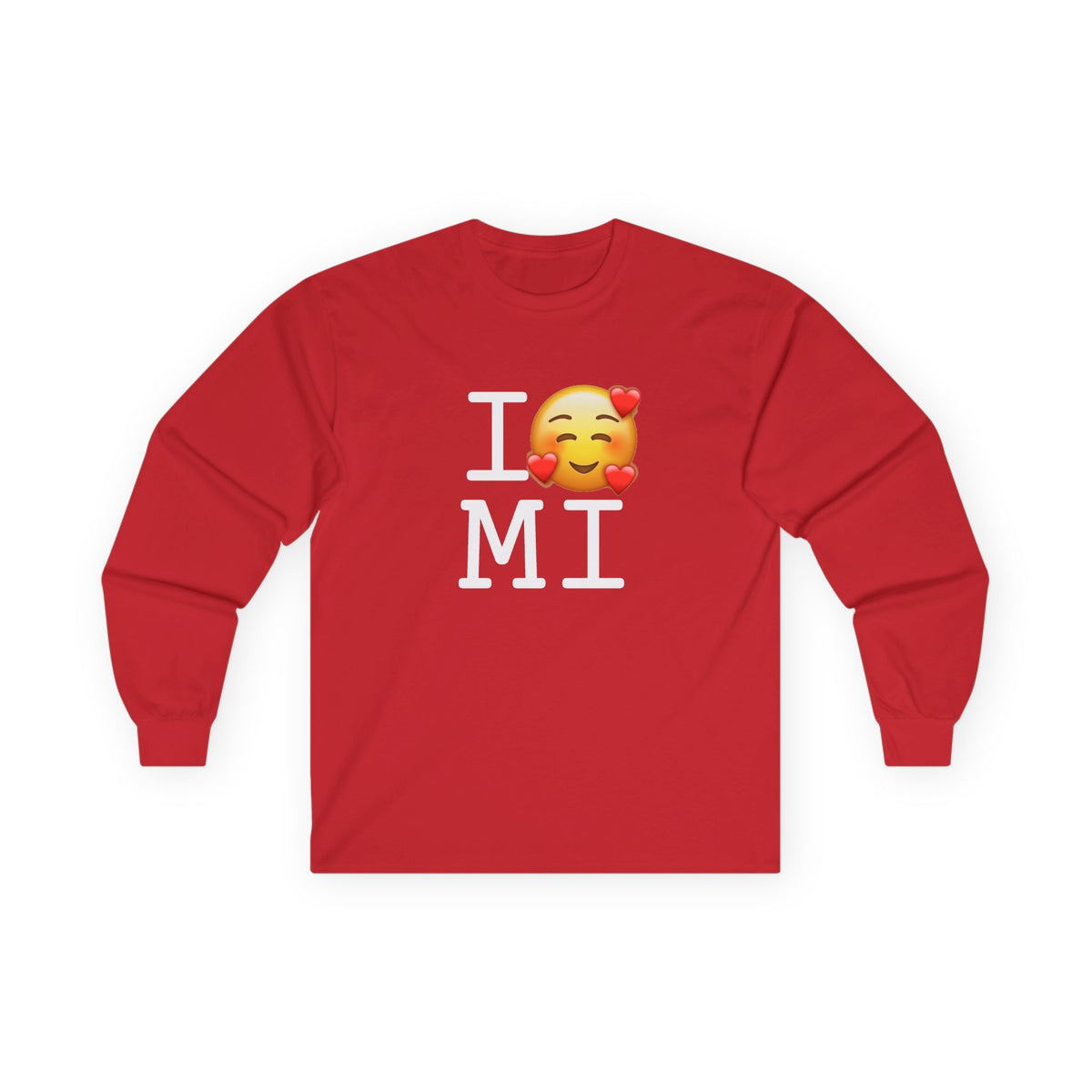 "I Adore Michigan" Long Sleeve Shirt